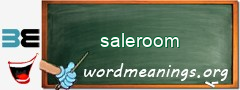 WordMeaning blackboard for saleroom